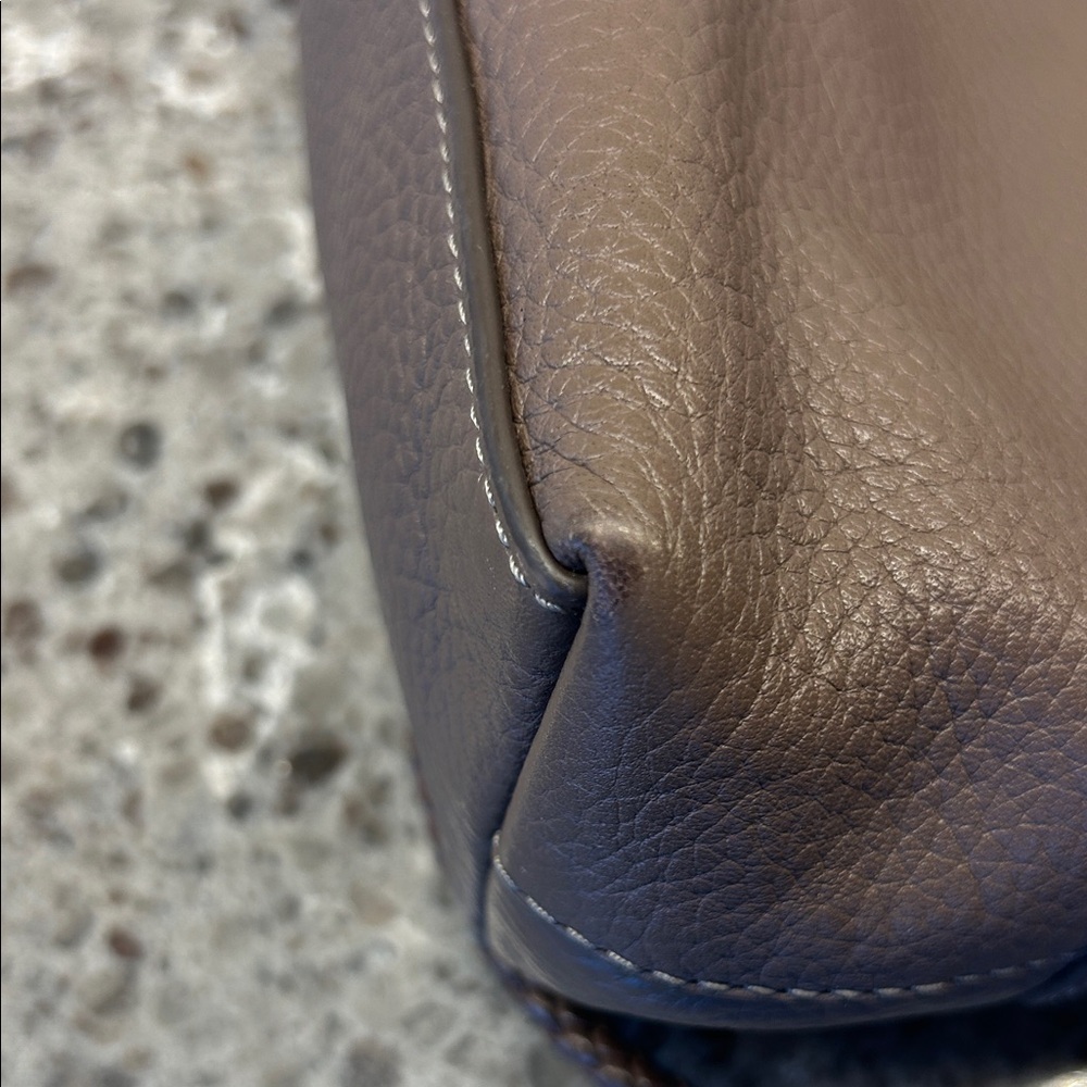 Tory Burch Taylor Camera Bag, Taupe Brown, Pebbled Leather - Picture 4 of 11